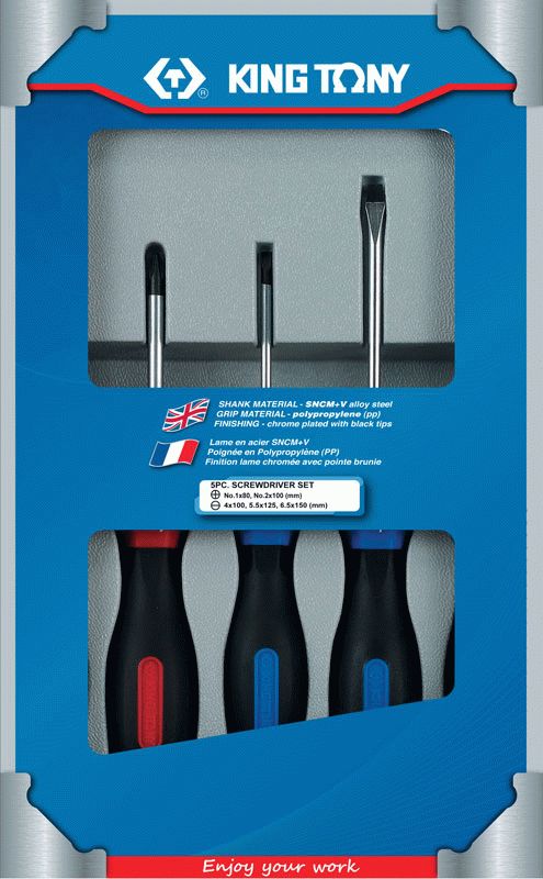 Набор отверток, 5 предметов KING TONY 30115MR