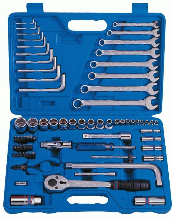 Набор инструментов универсальный, 72 предметов KING TONY 7572MR