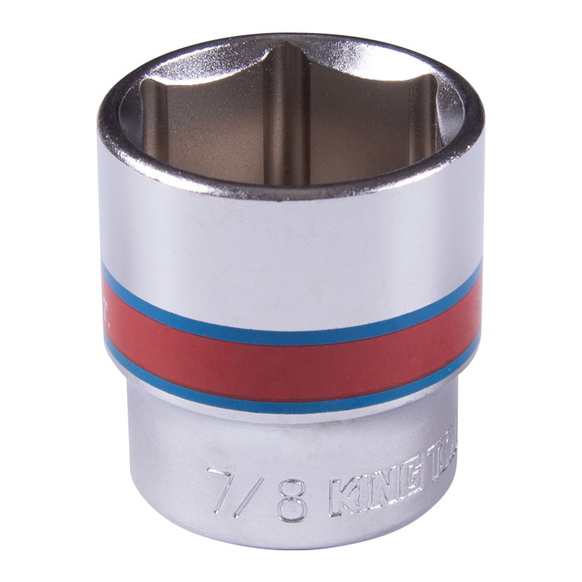 Головка торцевая стандартная шестигранная 3/8", 7/8", дюймовая KING TONY 333528S