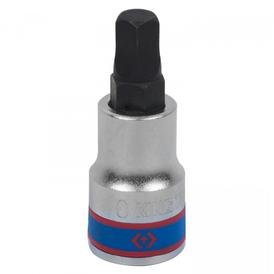 Насадка (бита) торцевая 1/2", Pentagon, 10 мм, L = 60 мм, пятигранная KING TONY 402A10