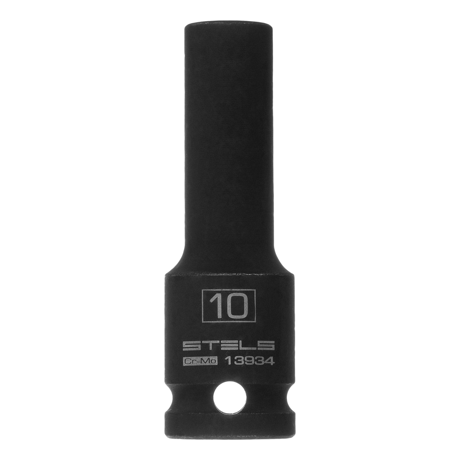 Головка ударная удлиненная шестигранная, 10 мм, 1/2, CrMo Stels