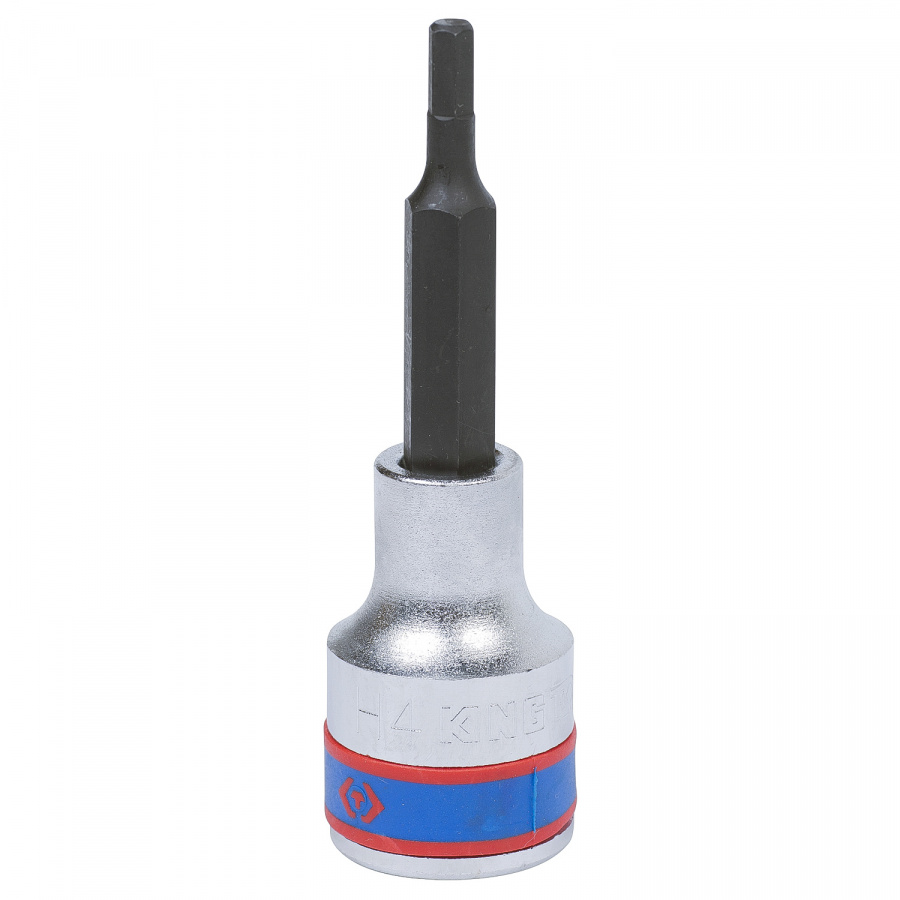 Насадка (бита) торцевая 1/2", Hex, 4 мм, L = 80 мм KING TONY 403504