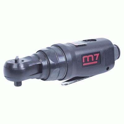 Трещотка пневматическая 1/4'', 30 Нм, укороченная, обрезиненная MIGHTY SEVEN NE-251A