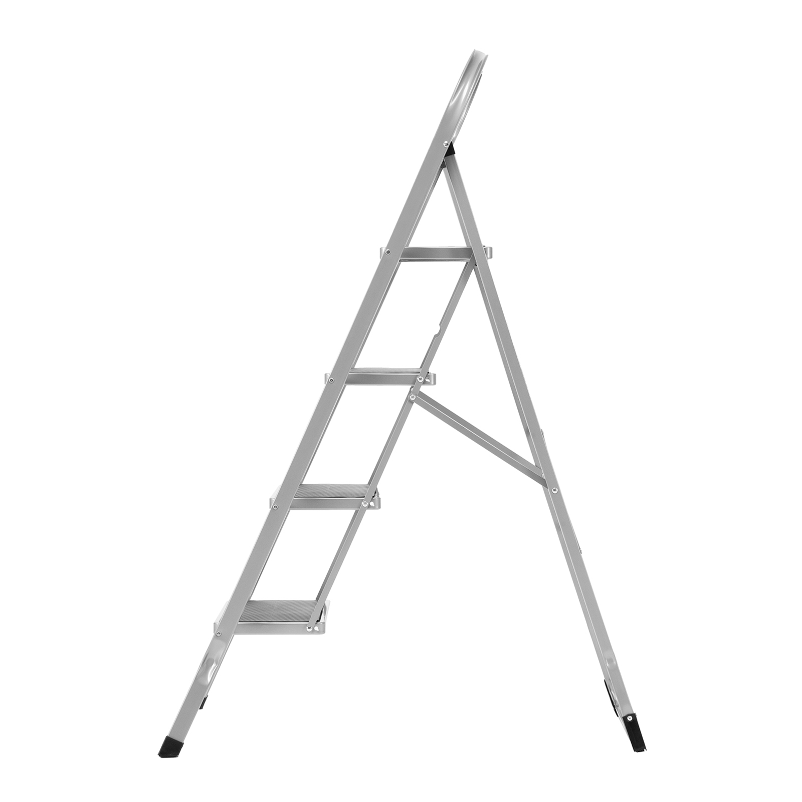 Стремянка стальная, 4 широкие ступени 20х30 см с полимерным покрытием Сибртех