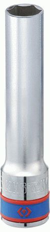 Головка торцевая глубокая шестигранная 1/2", 10 мм, L = 120 мм KING TONY 425510M