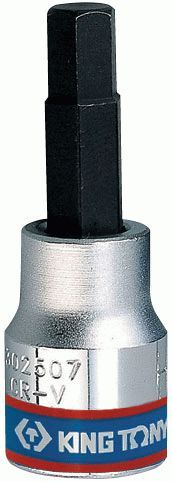 Насадка (бита) торцевая 3/8", Hex, 12 мм, L = 50 мм KING TONY 302512