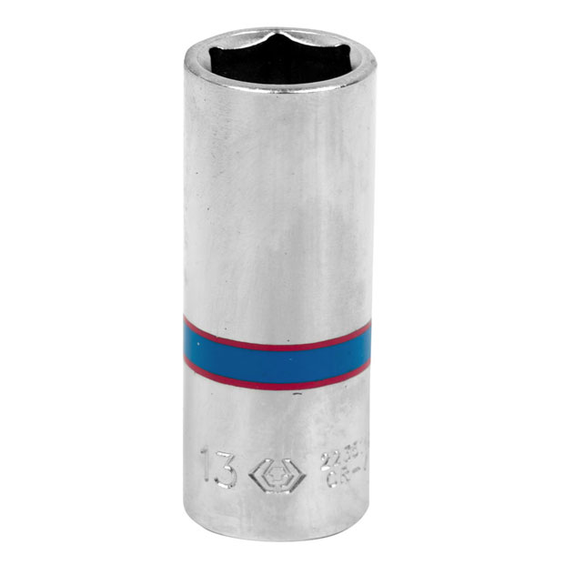 Головка торцевая глубокая шестигранная 1/4", 13 мм KING TONY 223513M