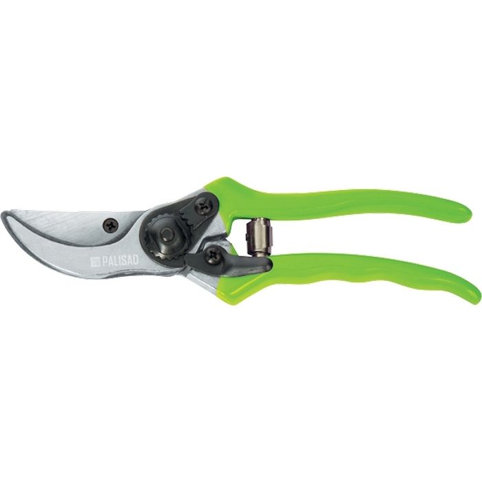 Секатор прямого реза, 200 мм, металлические обрезиненные рукоятки, Palisad