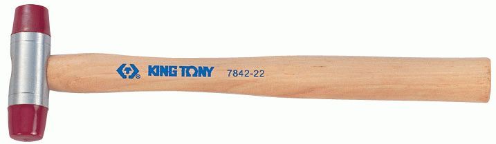 Киянка 28 мм, 165 г, полиуретановые сменные насадки KING TONY 7842-28