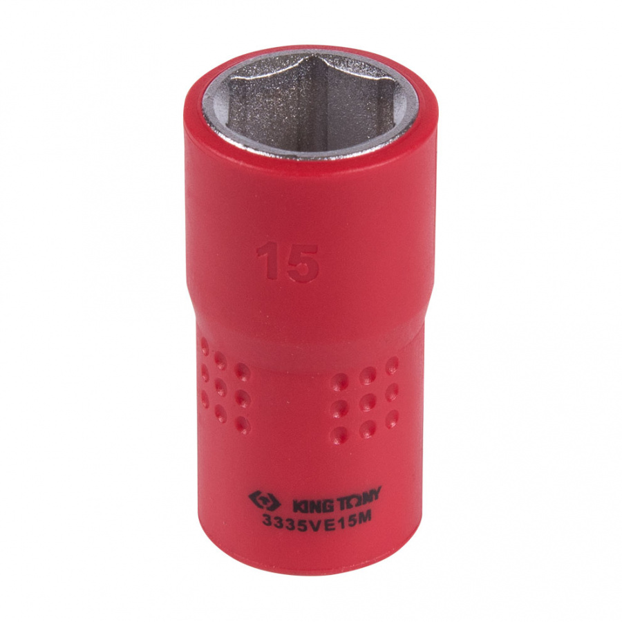 Головка торцевая диэлектрическая шестигранная 3/8", 15 мм KING TONY 3335VE15M