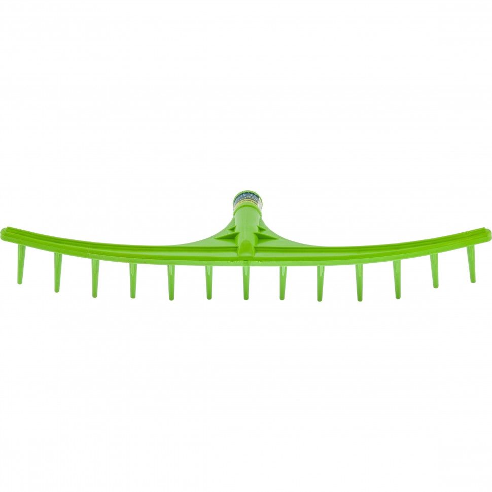 Грабли пластиковые, 655 мм, 13 круглых зубьев, сенные, без черенка, Россия, Сибртех