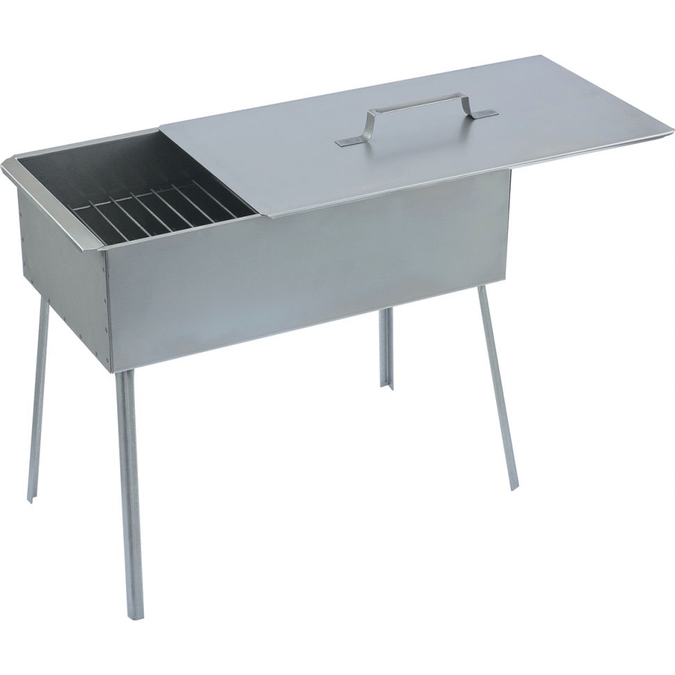 Коптильня двухъярусная 500 x 270 x 175 мм, 0.8 мм, с поддоном, на ножках, Россия Camping Palisad