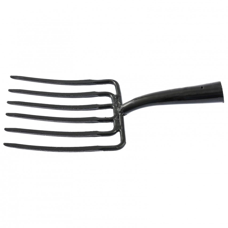 Вилы 6 - и рогие, копальные, 195х220 мм, кованые, без черенка, Арти, Россия