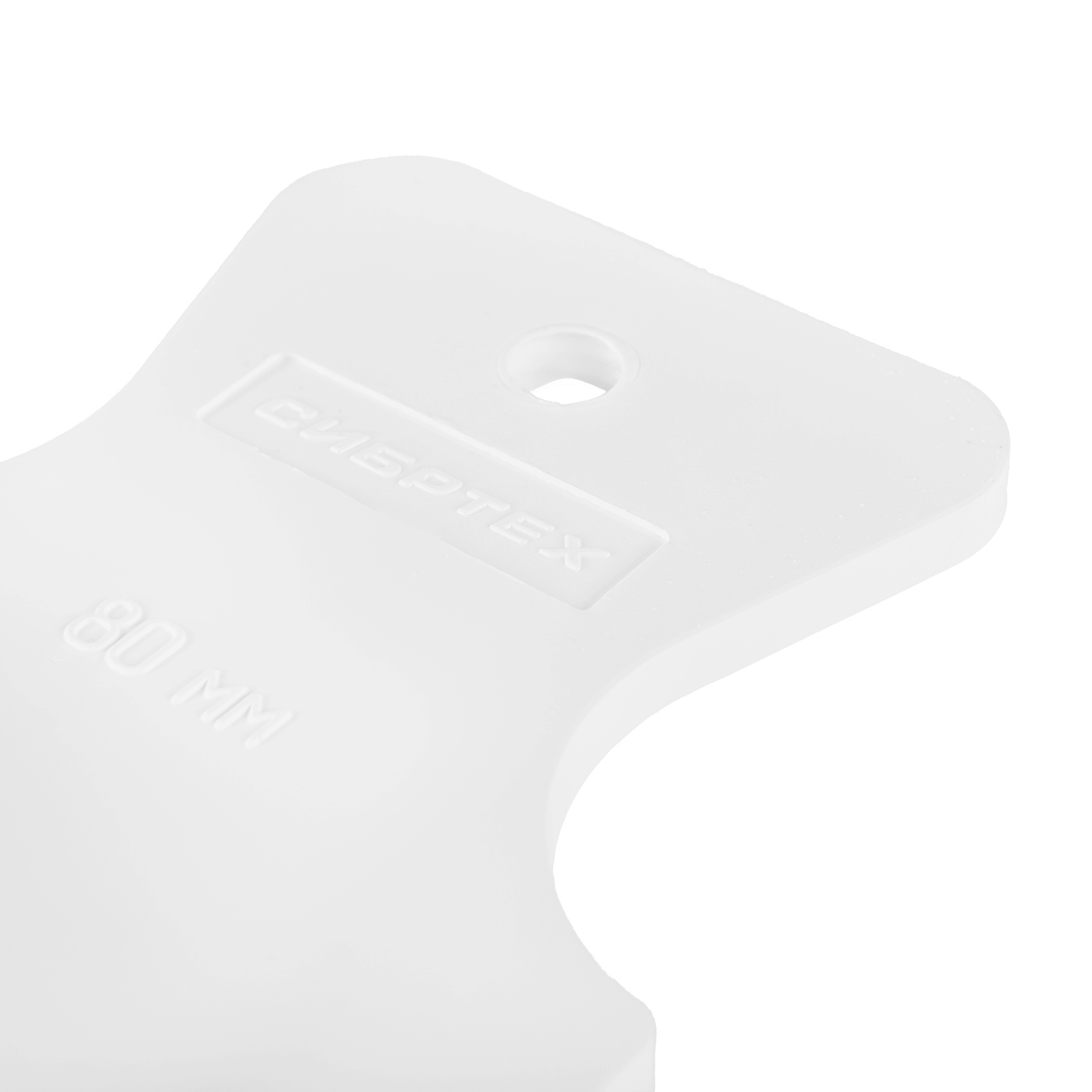 Шпатель, белая резина, 80 мм Сибртех