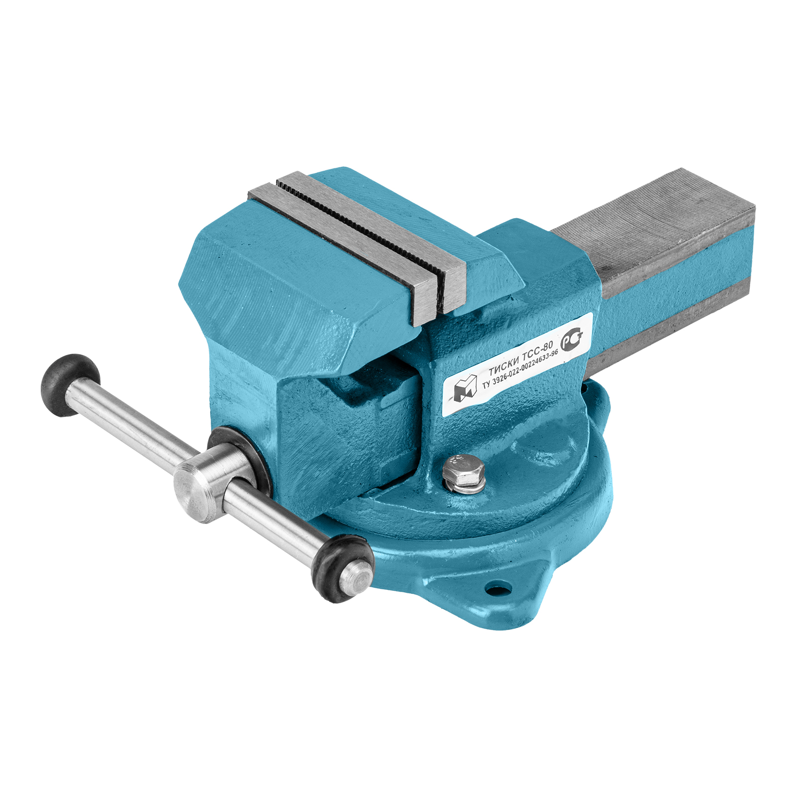 Тиски слесарные, 80 мм, поворотные (Глазов)