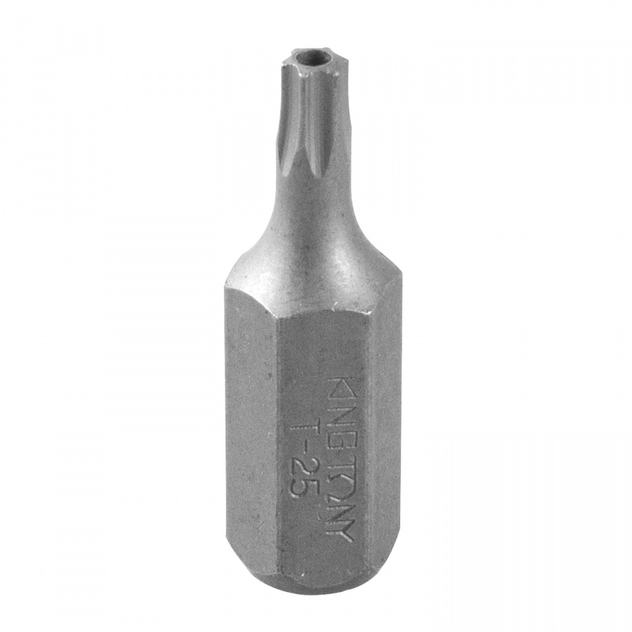 Вставка (бита) торцевая 10 мм, Torx, Т25, L = 36 мм, с отверстием KING TONY 163625U