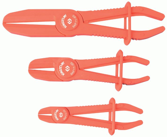 Зажимы для шлангов пластиковые 15-60 мм, 3 предмета KING TONY 9AF113