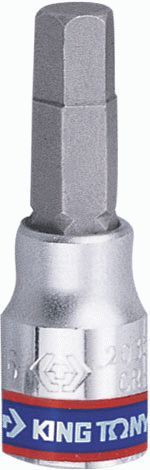 Насадка (бита) торцевая 1/4", Hex, 4 мм, L = 37 мм KING TONY 203504