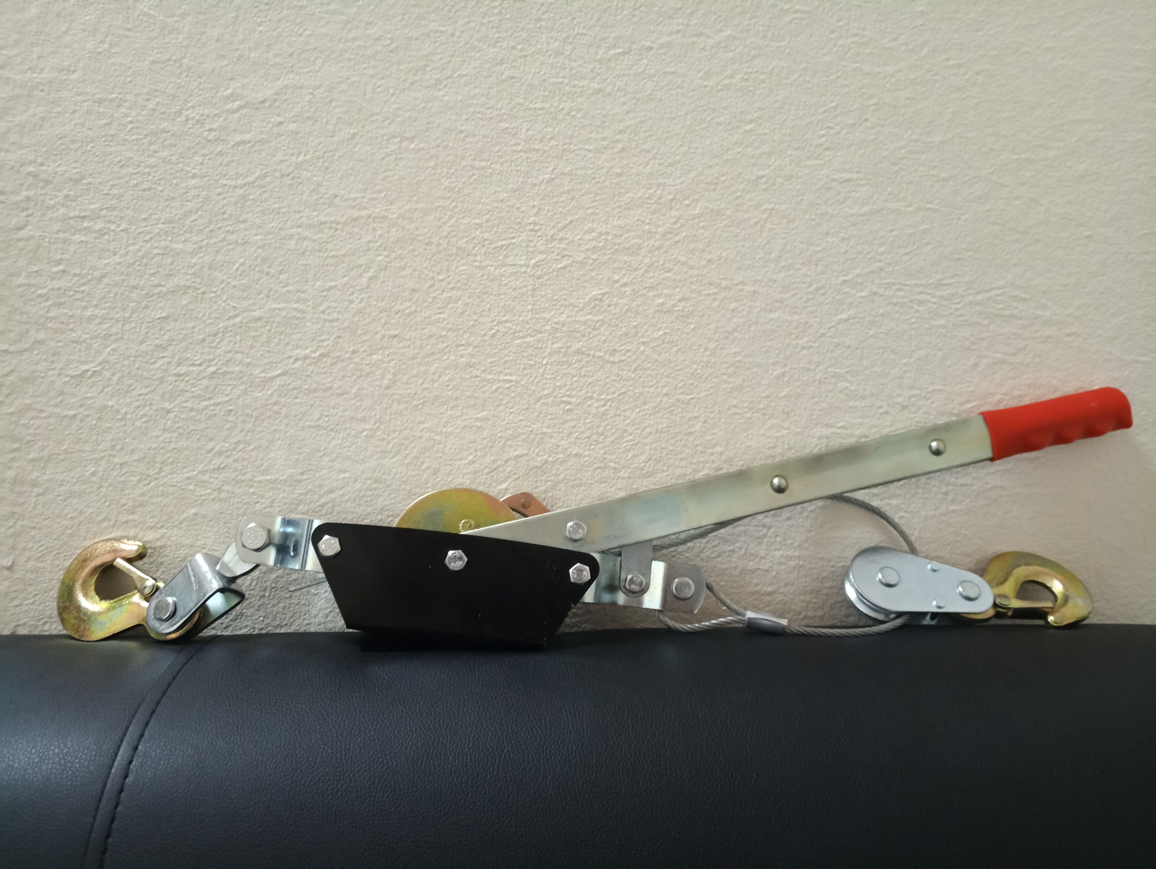 Лебедка рычажная, тяга 1.5 т, подъем 0.6 т, одинарное храповое колесо Sparta