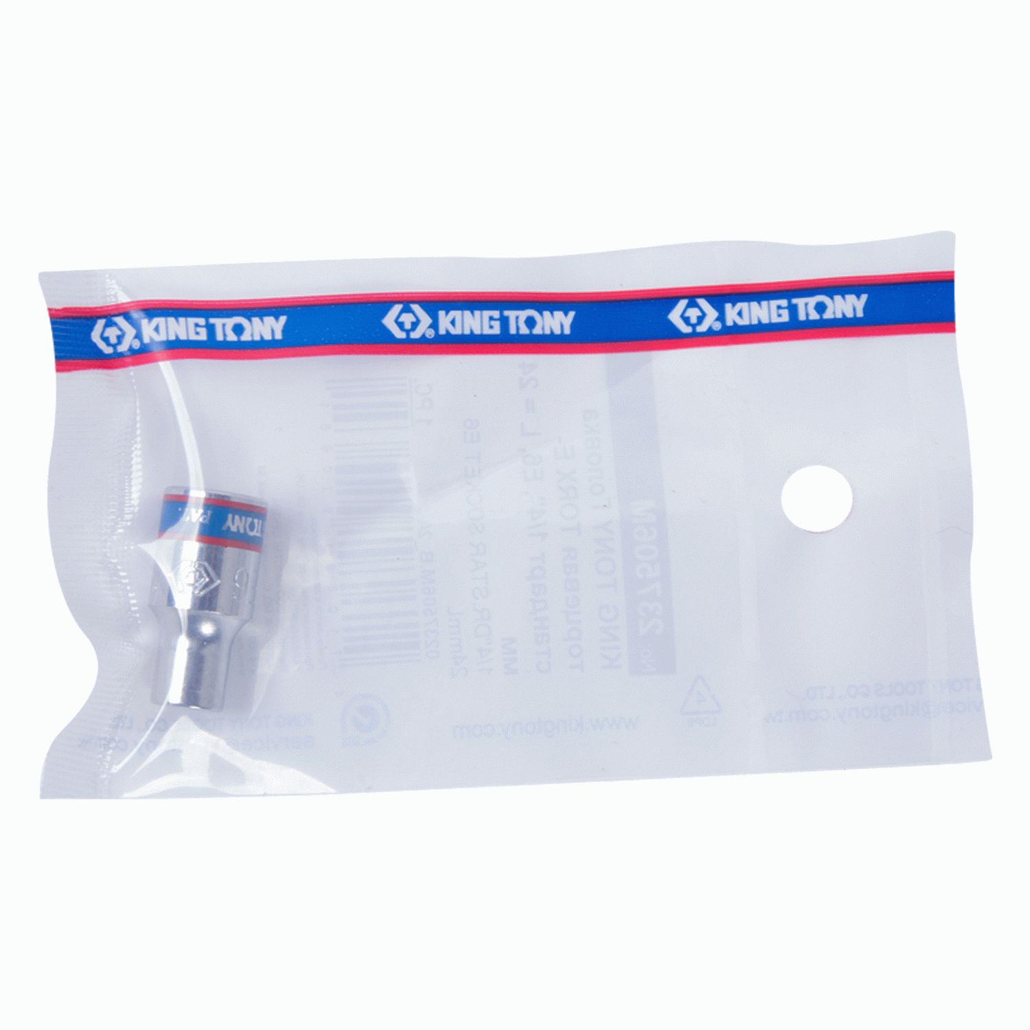 Головка торцевая TORX Е-стандарт 1/4", E6, L = 24 мм KING TONY 237506M