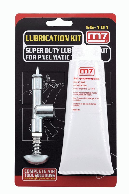 Мини шприц с тюбиком для пневмоинструмента, комплект  MIGHTY SEVEN SG-101