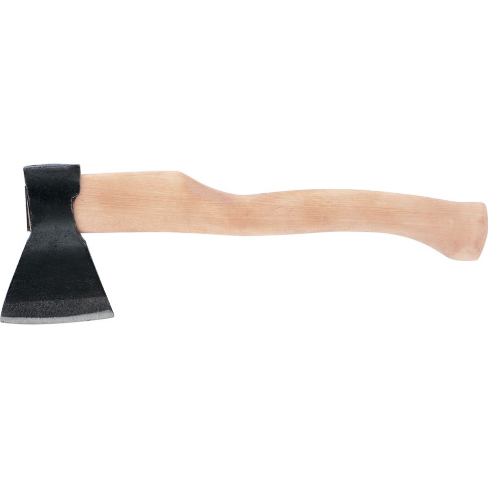 Топор кованый, в сборе, 680/980 г, деревянное топорище, 400 мм, А