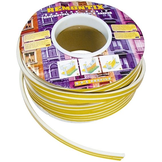 Уплотнитель, 150 м, профиль "E", белый Сибртех