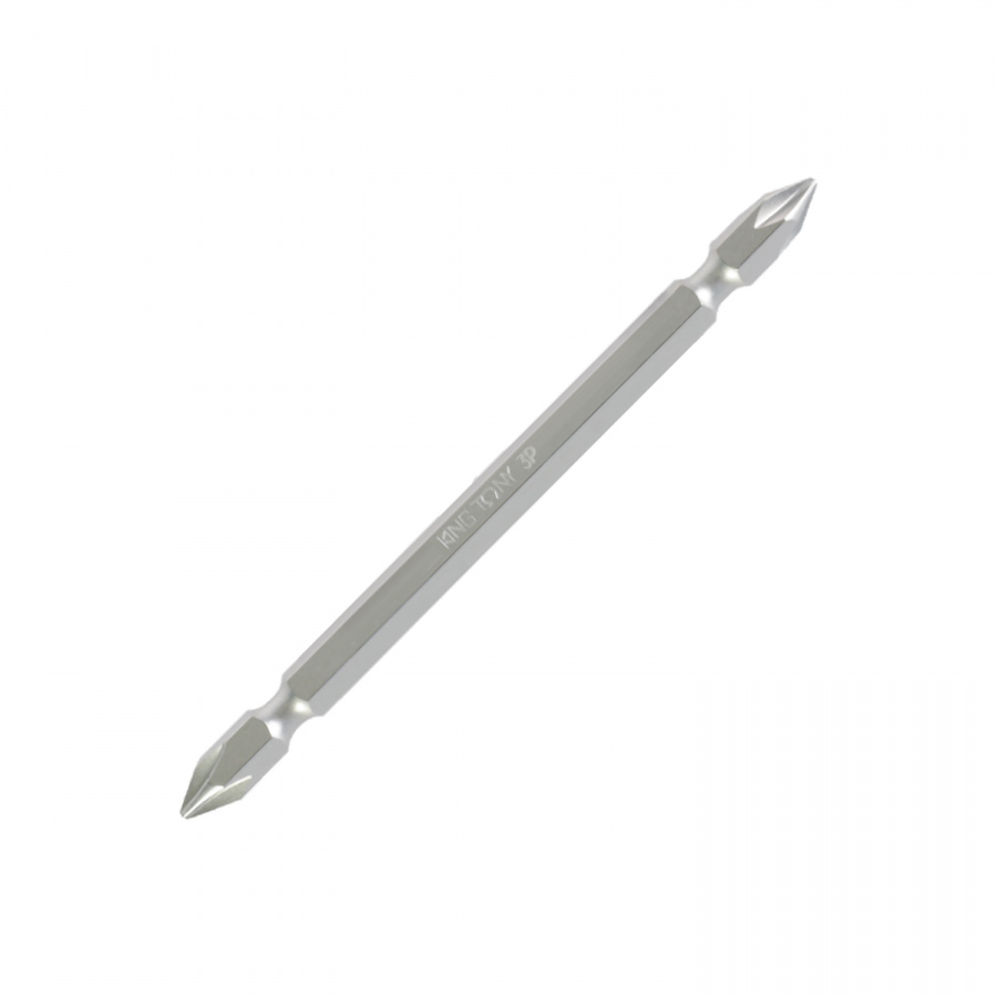Вставка (бита) торцевая 1/4", Phillips, PH3, L = 110 мм, двухсторонняя, для шуруповерта KING TONY 131103P