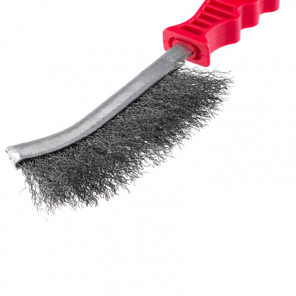 Щетка металлическая оцинкованная, пластиковая ручка// Matrix