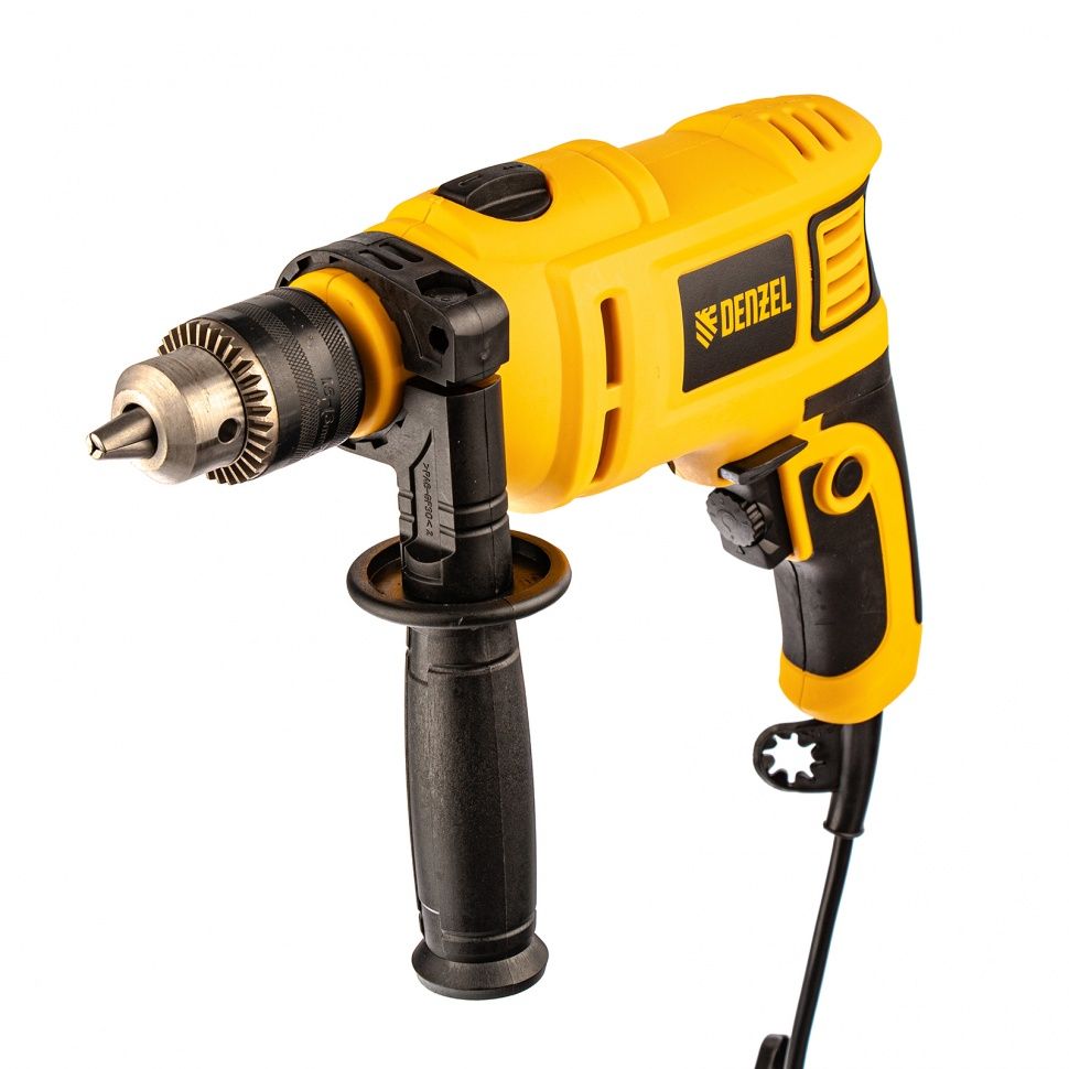 Дрель ударная ID-650, 650 Вт, 0-3000 об/мин, 48000 уд/мин Denzel