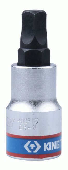 Насадка (бита) торцевая 1/2", Pentagon, 10 мм, L = 60 мм, пятигранная KING TONY 402A10