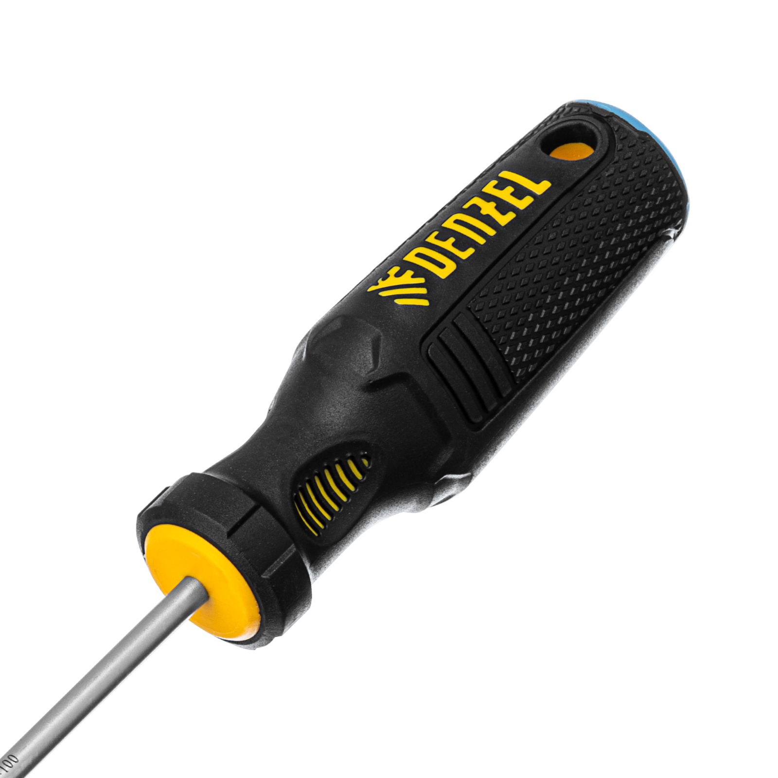 Отвертка, SL4х100 мм, S2, 3к рукоятка Denzel