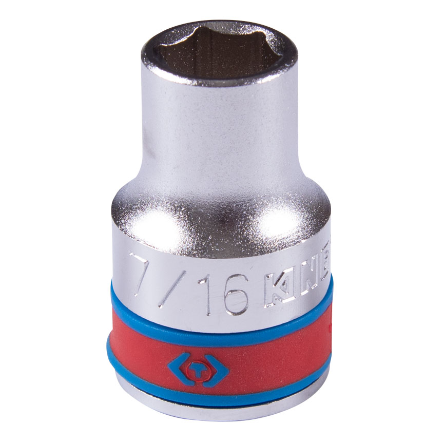 Головка торцевая стандартная шестигранная 1/2", 7/16", дюймовая KING TONY 433514S