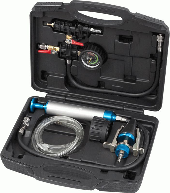 Набор для тестирования герметичности системы охлаждения, универсальный, кейс, 3 предмета МАСТАК 103-40003C