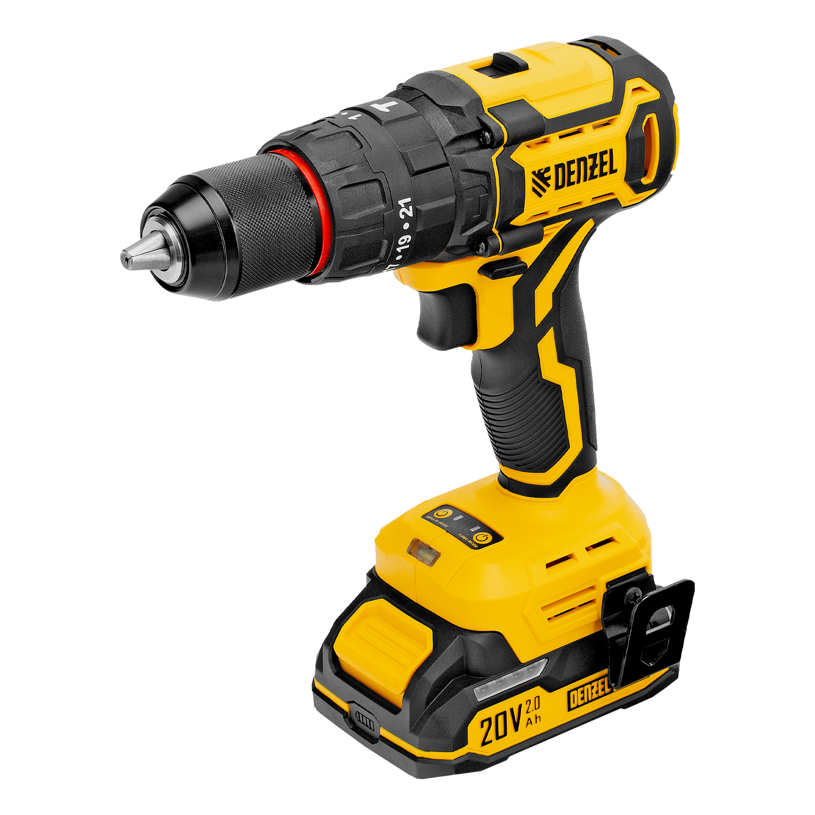 Дрель-шуруповерт аккумуляторная ударная бесщет. CIDH-BL-20, Li-Ion, 20 В// Denzel
