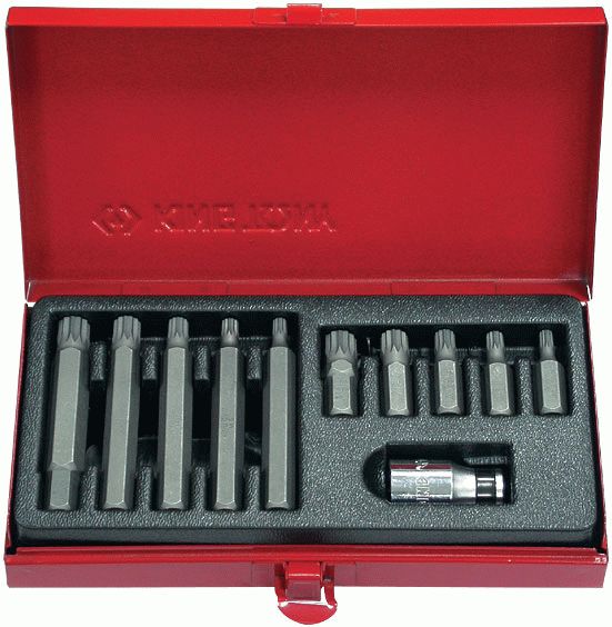 Набор вставок (бит) 10 мм, Spline, М5-М12, 11 предметов KING TONY 1011MQ