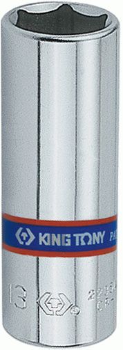 Головка торцевая глубокая шестигранная 1/4", 12 мм KING TONY 223512M