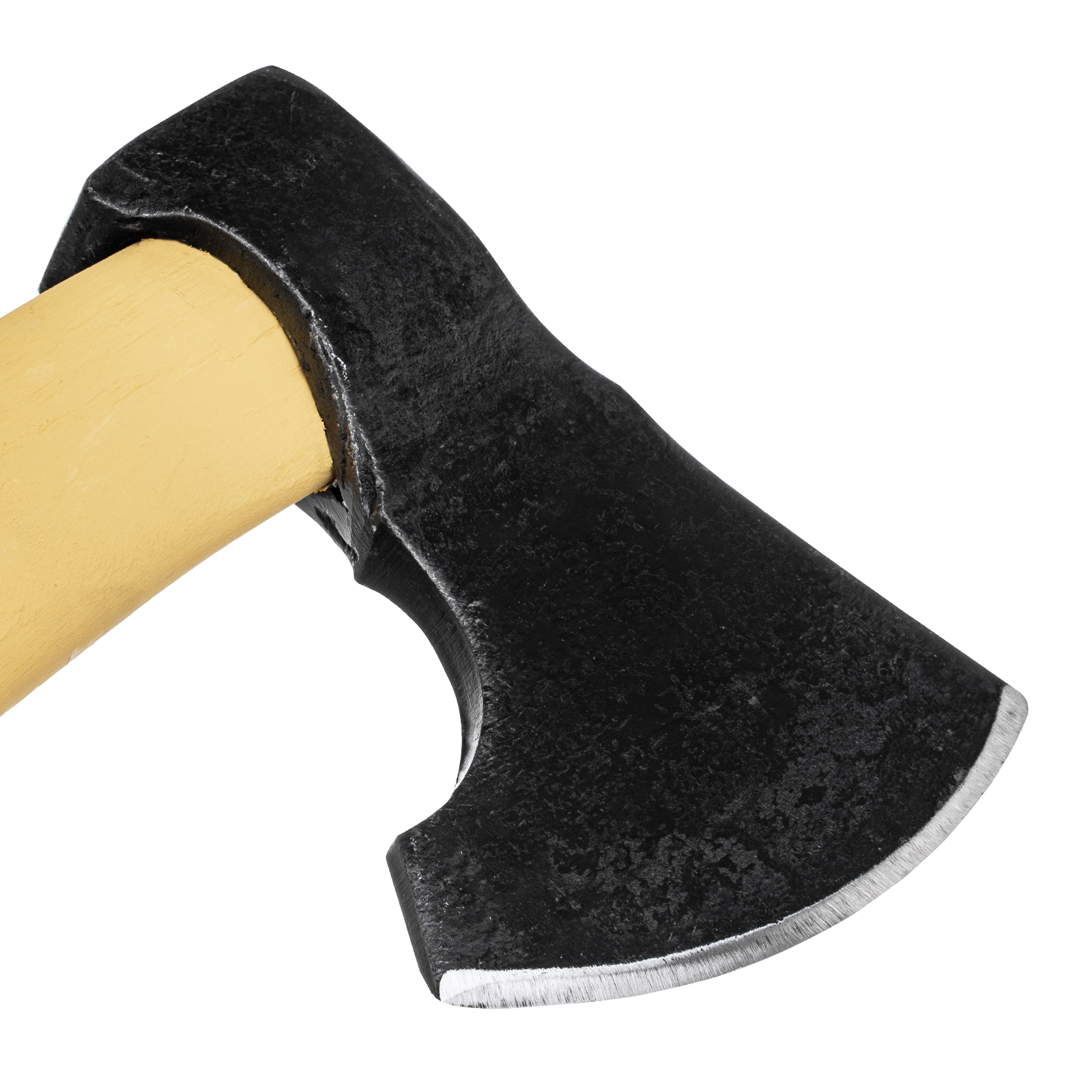 Топор кованый, в сборе, 1200/1550г, деревянное топорище, 500 мм, таежный "Тигр"