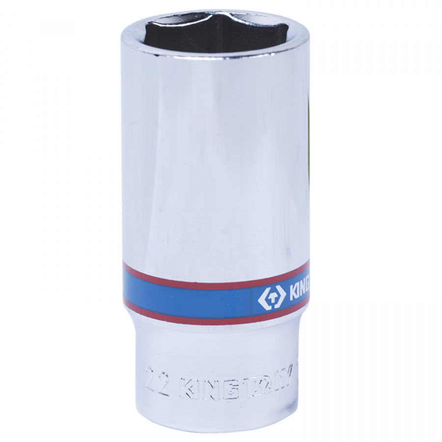 Головка торцевая глубокая шестигранная 3/8", 22 мм KING TONY 323522M