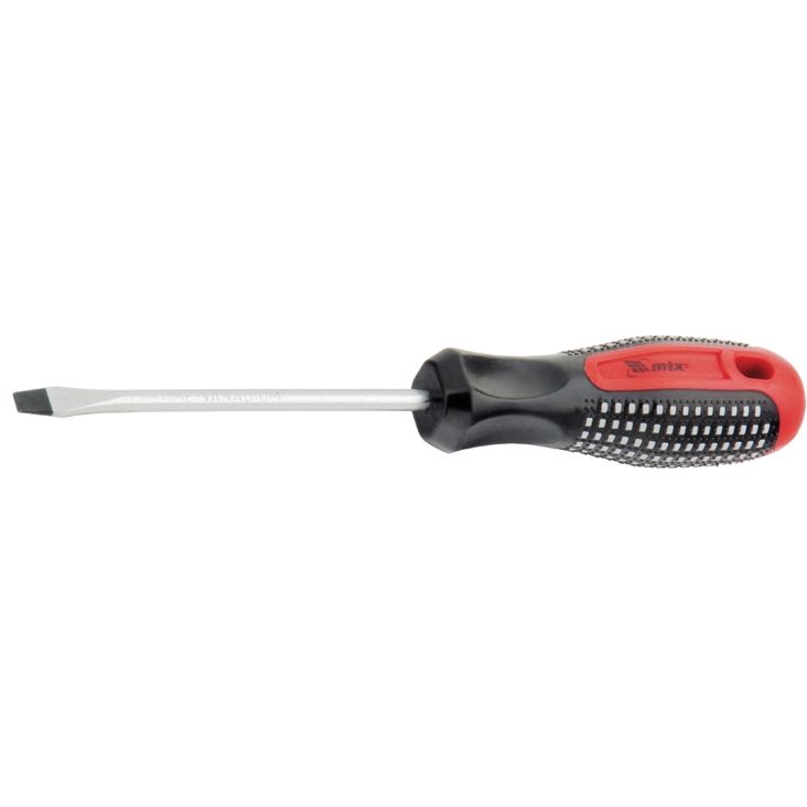 Отвертка Fusion, SL4 х 200 мм, CrV, трехкомпонентная рукоятка "Anti slip" Matrix