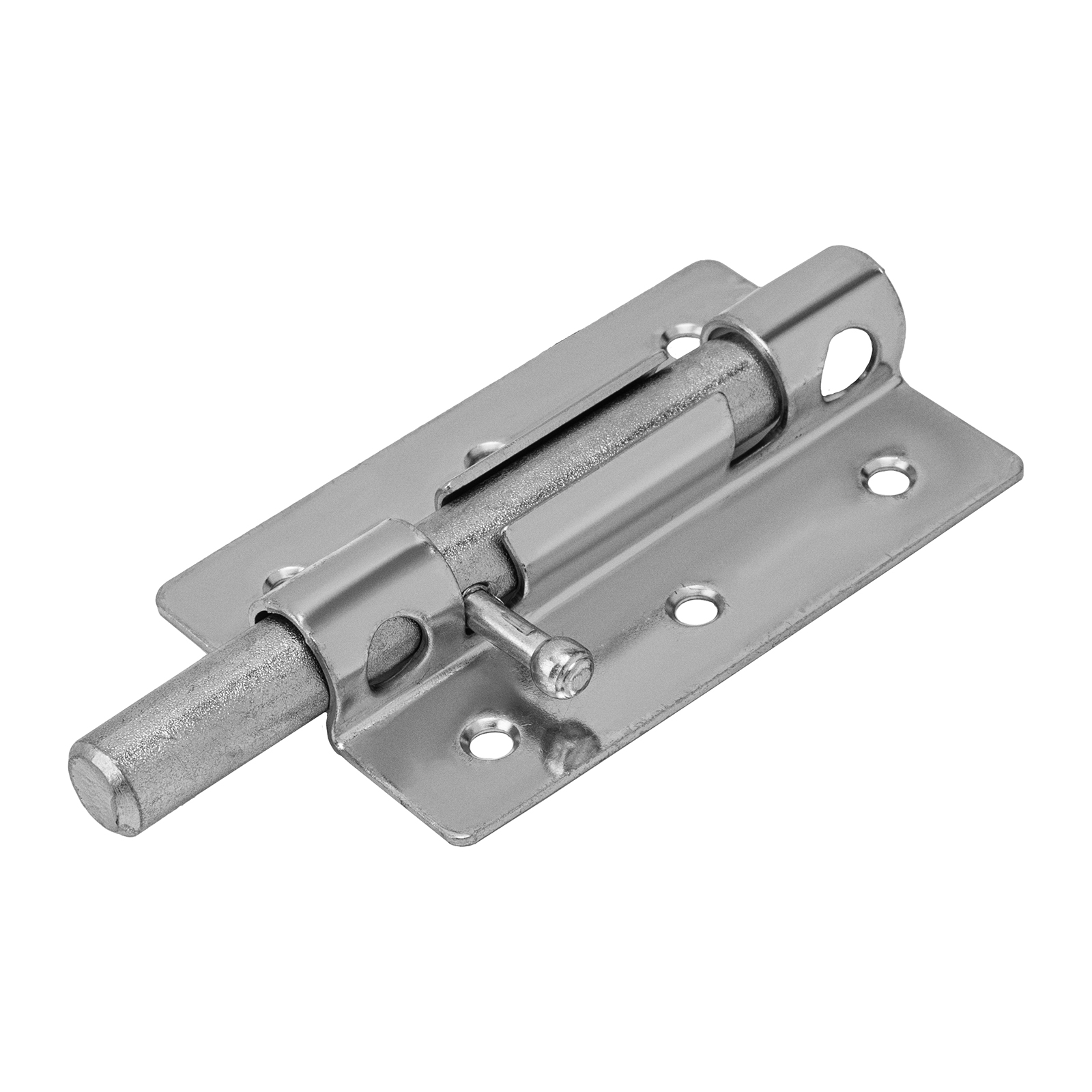 Задвижка дверная ЗД-08, цинк, (Металлист)