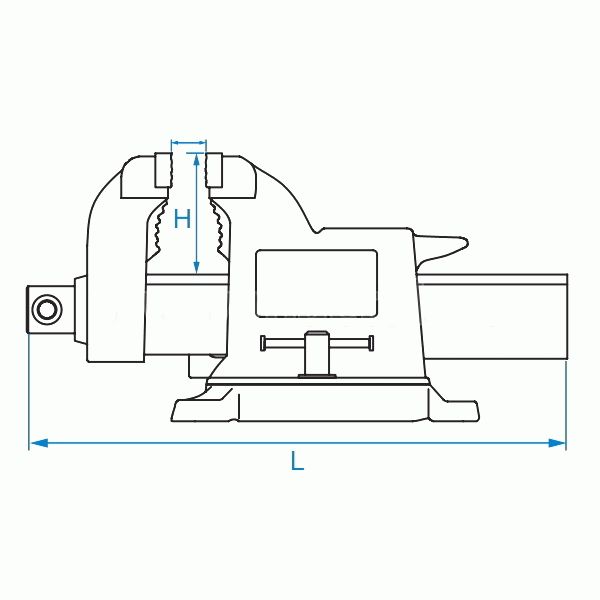 Тиски слесарные 125 мм KING TONY 9TZ11-05