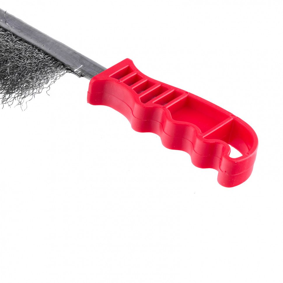 Щетка металлическая оцинкованная, пластиковая ручка// Matrix