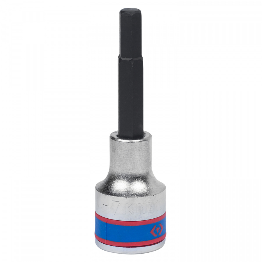 Насадка (бита) торцевая 1/2", Hex, 7 мм, L = 80 мм KING TONY 403507