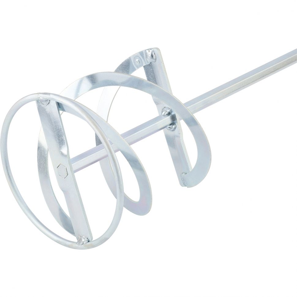 Миксер для красок и штукатурных смесей, 60 х 400 мм, оцинкованный, шестигранный хвостовик 8 мм Matrix