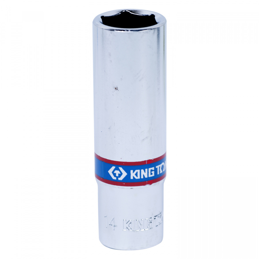 Головка торцевая глубокая шестигранная 3/8", 14 мм KING TONY 323514M