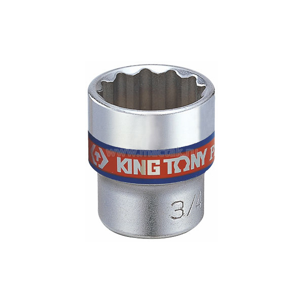 Головка торцевая стандартная двенадцатигранная 3/8", 9/16", дюймовая KING TONY 333018S