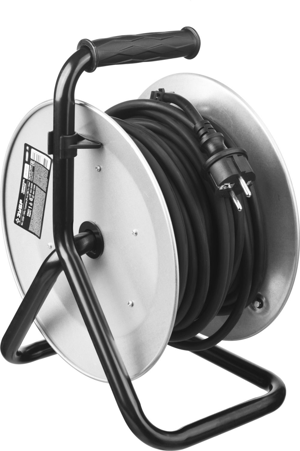 Удлинитель на катушке, 30 м, 3500 Вт, 4 гнезда, IP44, КГ 3x1,5 мм2, ЗУБР  Профессионал