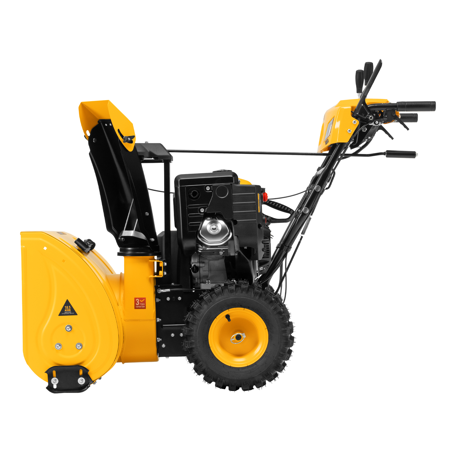 Бензиновая снегоуборочная машина SBL 711D PRO, 302cc, эл.старт, фара, обогрев, блок. дифф. Denzel