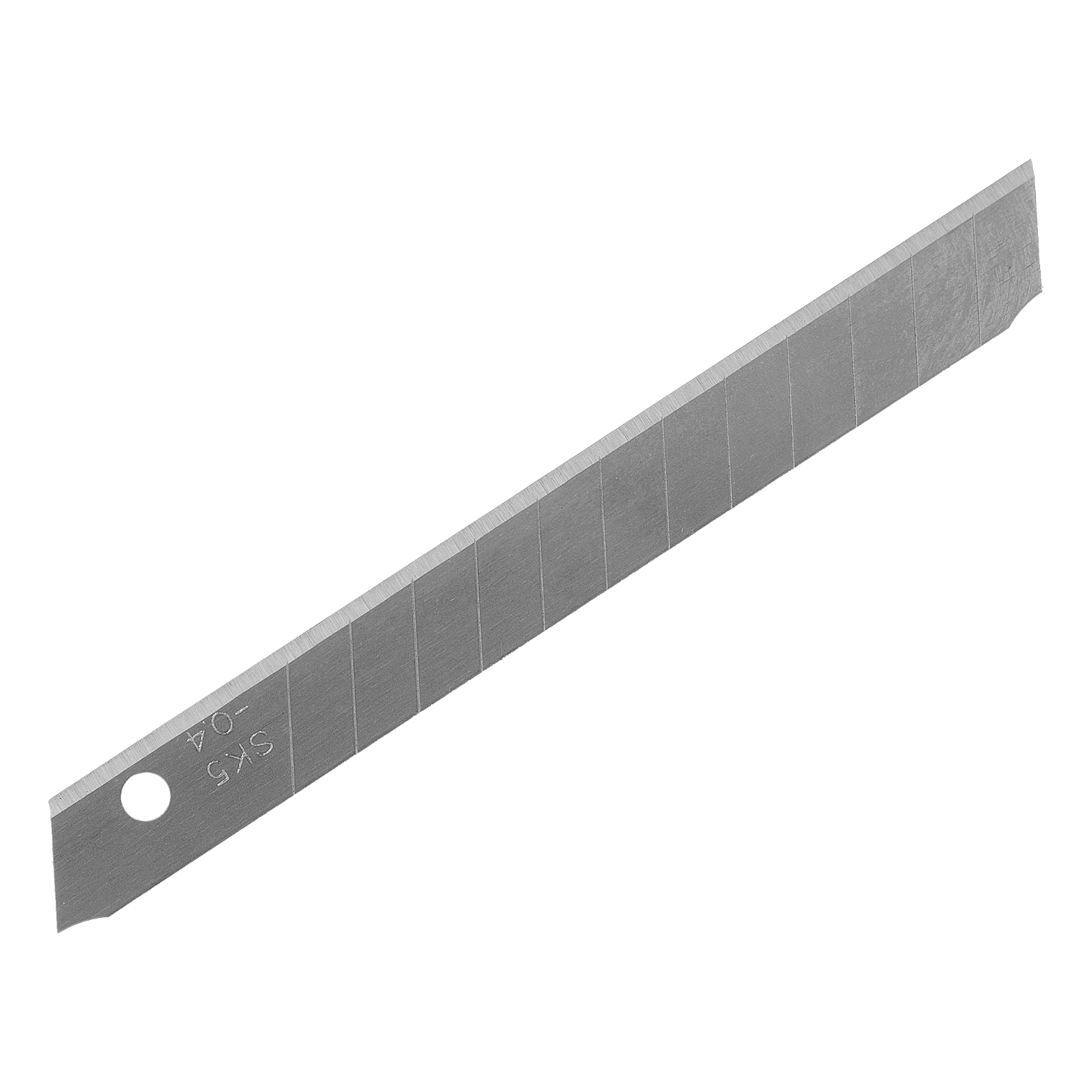 Лезвия, 9 мм, сталь SK5 - 0,4 мм, 10 штук Denzel